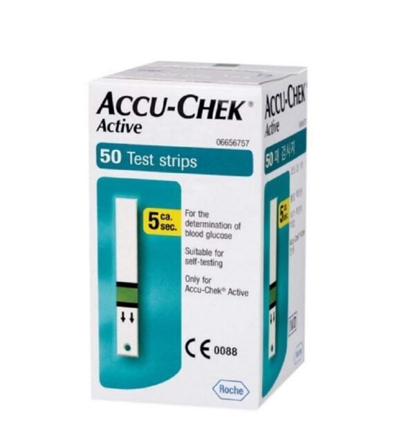 accu chek active test strips | pack of 50 strips | for use with accu chek active glucometer