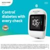 accu chek instant blood glucose glucometer (with bluetooth) with 10 strips, 10 lancets and free lancing device