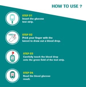 accu chek active test strips | pack of 10 strips | for use with accu chek active glucometer