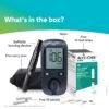 accu chek active blood glucose glucometer kit with 10 strips, 10 lancets and free lancing device