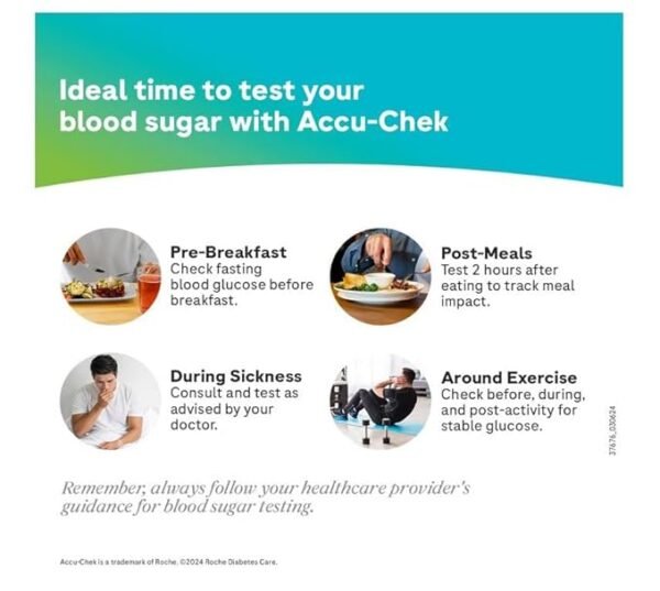 accu chek active test strips | pack of 50 strips | for use with accu chek active glucometer