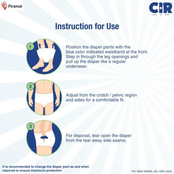 cir classic adult diaper pants style