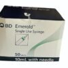 21 G 1 BD Emerald 10ml Syringe with Needle 21G – Box of 50