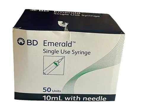 21 G 1 BD Emerald 10ml Syringe with Needle 21G – Box of 50