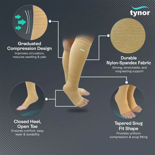 compression stocking below knee classic (pair)
