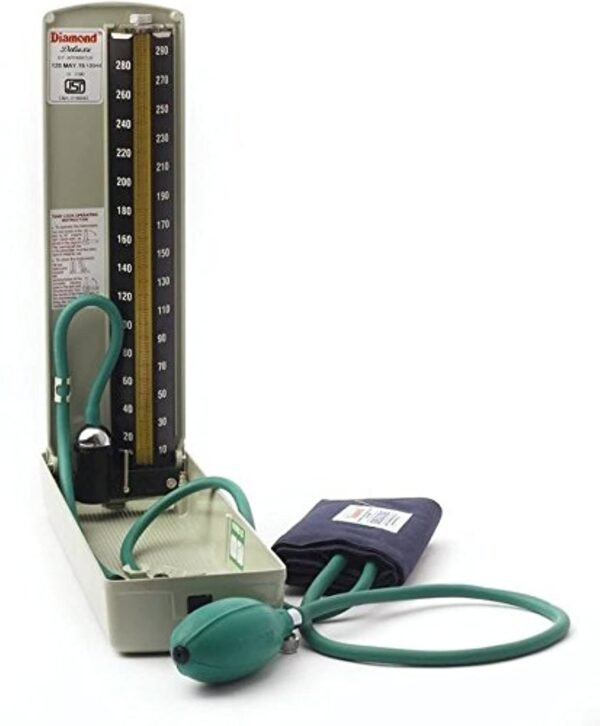 diamond bpmr120 deluxe conventional mercurial type arm blood pressure monitor instrument, grey