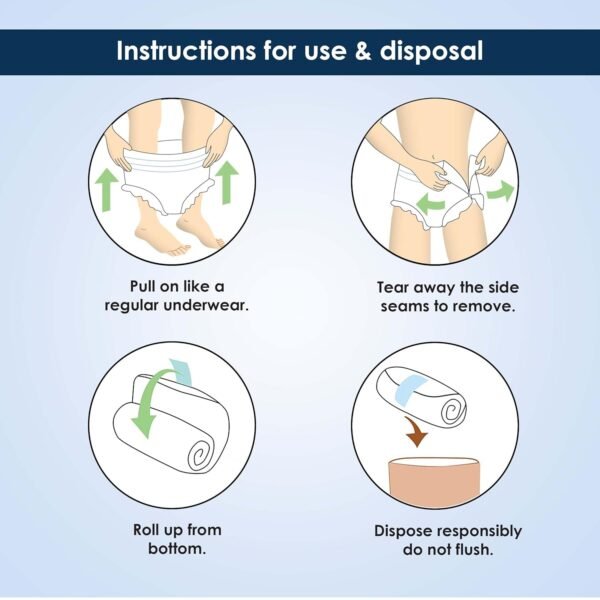 Karein Premium Sticky  Adult Diapers Unisex Pack of 10 Large