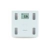 omron hbf 214 digital full body composition monitor with 4 user & guest mode feature to monitor bmi, body age, vesceral fat level, body fat & skeletal muscle percentage (white)