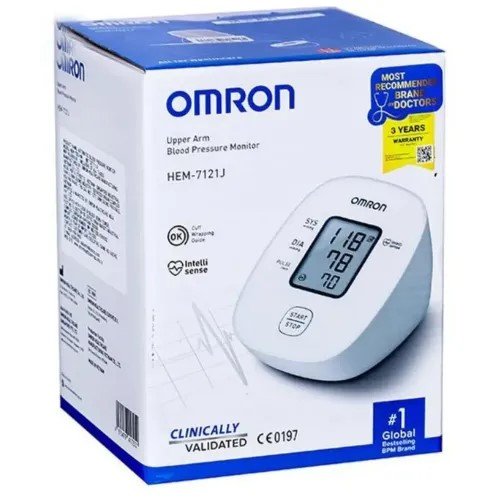 Omron HEM 7121J Fully Automatic Digital Pressure Monitor White