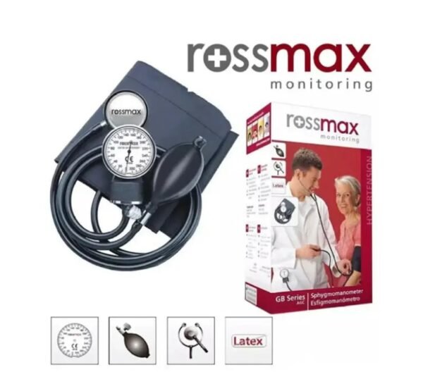 rossmax gb101 aneroid blood pressure monitor (black)