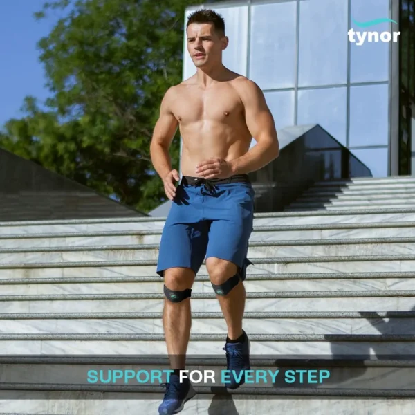 tynor patellar support pro, black, universal, 1 pair