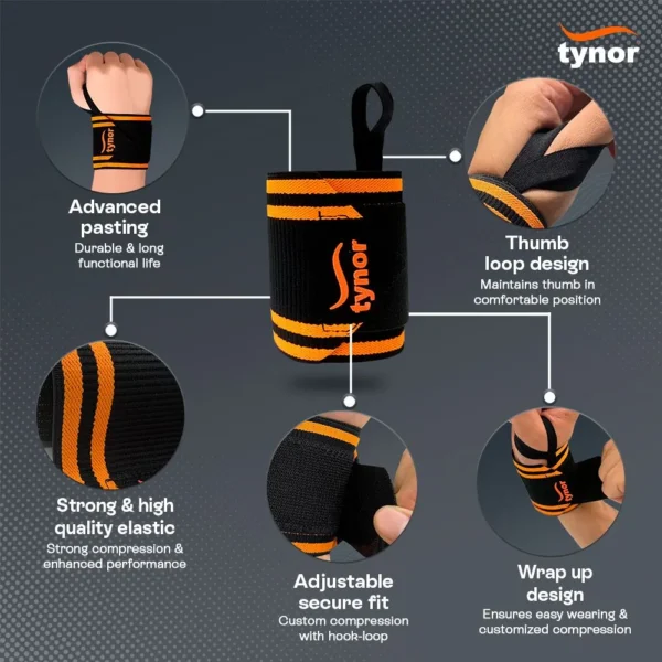 wrist wrap with thumb loop