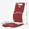Orthopedic and Ergonomic Back Seat Backguard  (Maroon)