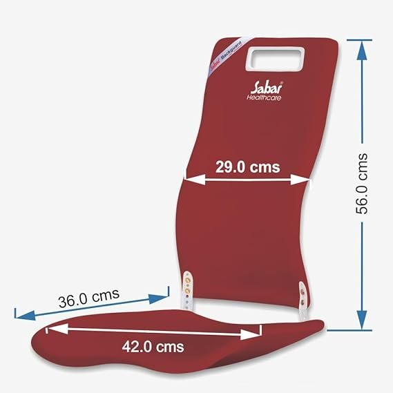 Orthopedic and Ergonomic Back Seat Backguard  (Maroon)