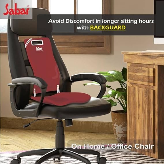 Orthopedic and Ergonomic Back Seat Backguard  (Maroon)