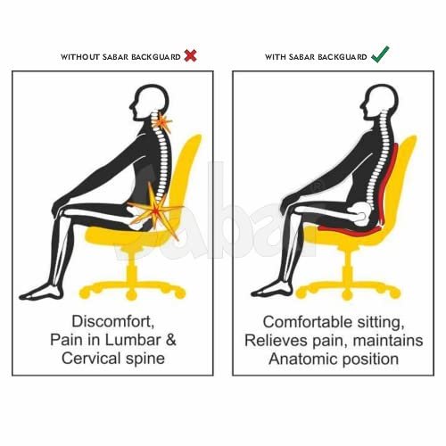 Orthopedic and Ergonomic  Support Back Seat guard  (Black)