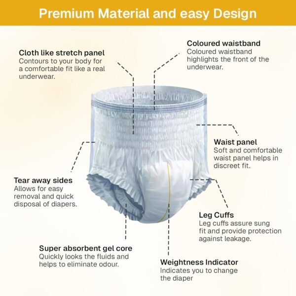 EasyFit Adult Diapers 10's  Medium