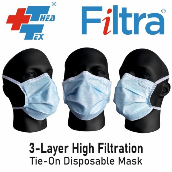 THEA-TEX Fluid Repellent Masks Blue ( Box of 50)