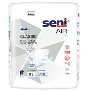 SENI Air Classic Breathable   Adult Diapers - XL  10 Piece