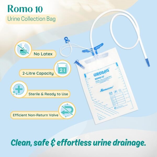 Romson Pediatric Urine Collection Bag Pack of 10