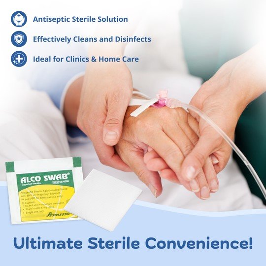 Romsons  Swab Alcohol Gauze Pack of 100