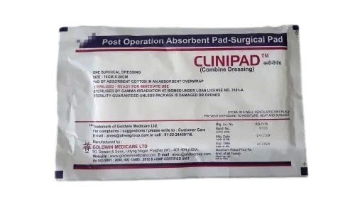 Goldwin Medicals Clinipad 10x20 cm Pack of 10