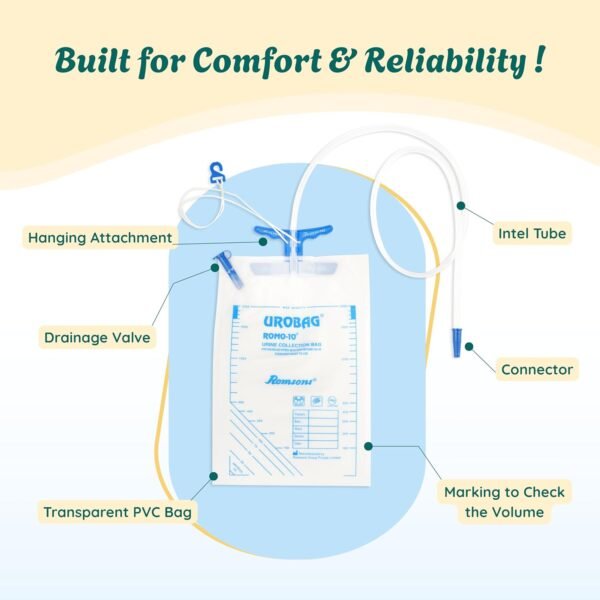 Romson Pediatric Urine Collection Bag Pack of 10