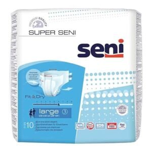SENI Super  Adult Diapers - Large 10 Piece