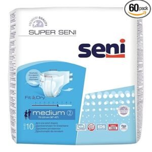 MEDIUM SENI Super Adult Diapers - Medium 10 Piece
