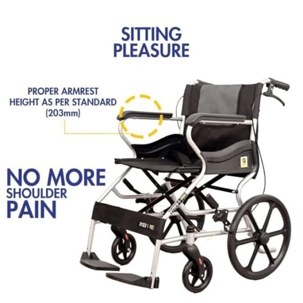 Ryder 1 Pro: Lightweight & Foldable Manual Wheelchair