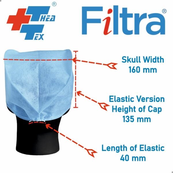 Thea-Tex Surgeon Caps -Blue ( Box of 100)