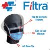 Thea-Tex 4-Ply Visor Shield Masks (Box of 50)