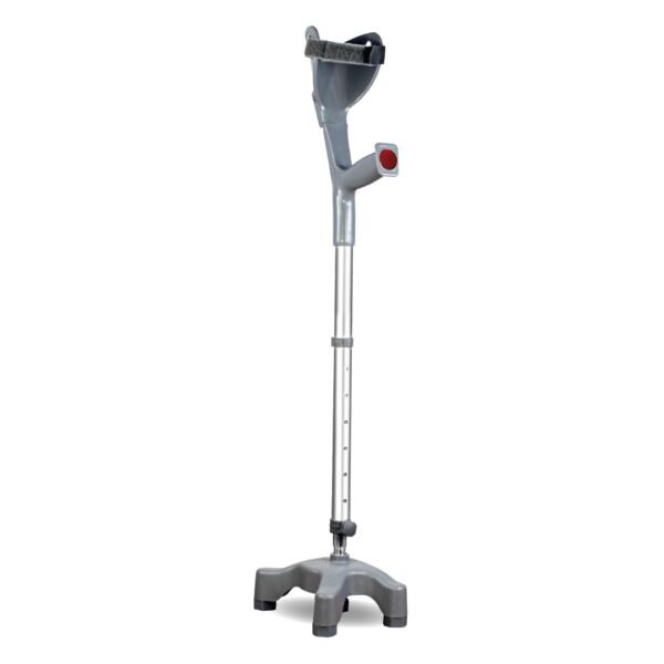 1 Vissco Astra Max Elbow Crutch Quadripod Base-Grey-0904/QS