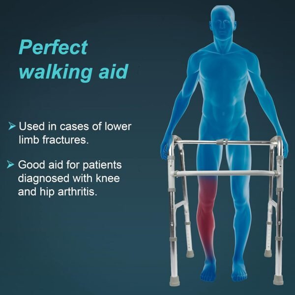 2 Tynor Walker Invalid's Reciprocating All Pods, Silver, Universal Size