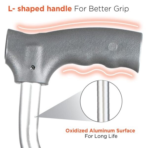 Vissco Avanti L Shape Tripod Stick for Physically Challenged -0907