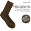 Smart Diabetic Socks for Men Women- Coyote Brown