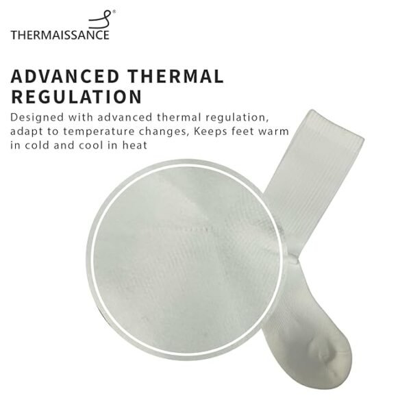 Smart Diabetic Socks for Men Women- White