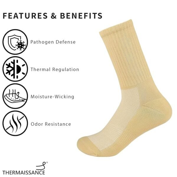 Smart Diabetic Socks for Men & Women- Light Brown