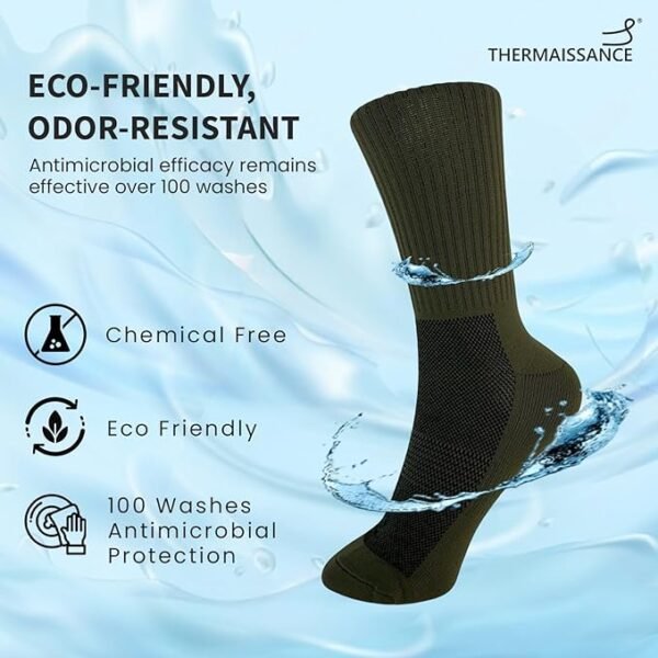 Smart Diabetic Socks for Men Women- Olive Green