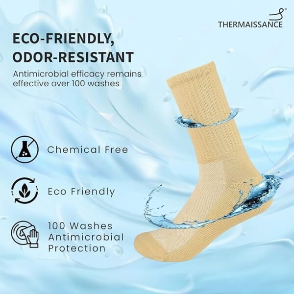 Smart Diabetic Socks for Men & Women- Light Brown