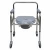 Mednami Commode Chair with wheel Footrust-696A