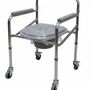 Mednami Commode Chair with wheel Footrust-696A