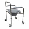 Mednami Commode Chair with wheel Footrust-696A