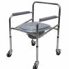 Mednami Commode Chair with wheel Footrust-696A