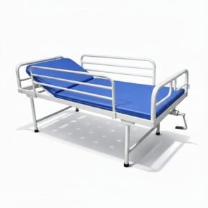 Mednami Back Rest Cot Stainless Steel Rail Matresses
