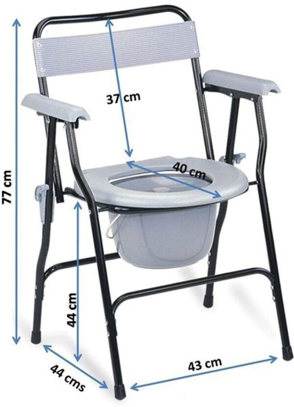 Mednami Orthopedic Plastic Commod Chair