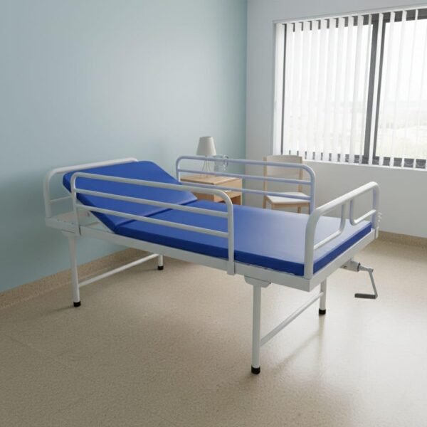 Mednami Back Rest Cot Stainless Steel Rail Matresses