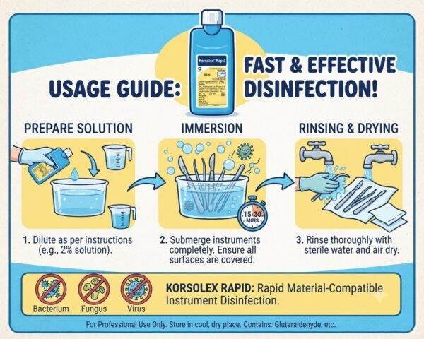 Korsolex Rapid Instrument Disinfectant – 500ml